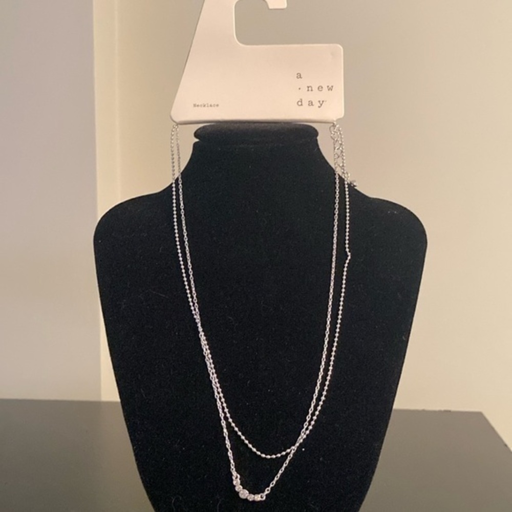 A New Day Silver Multi-Strand Necklace